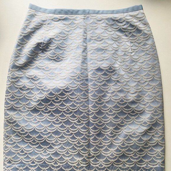 Jacquard Art Deco Pencil Mini Skirt - Picture 1 of 4